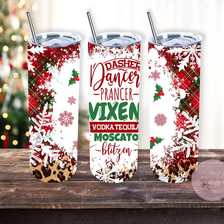 Sweet Lily Decor LLC – wholesale Insulated mug/tumbler – Vodka Tequila 20 oz. Skinny Tumbler