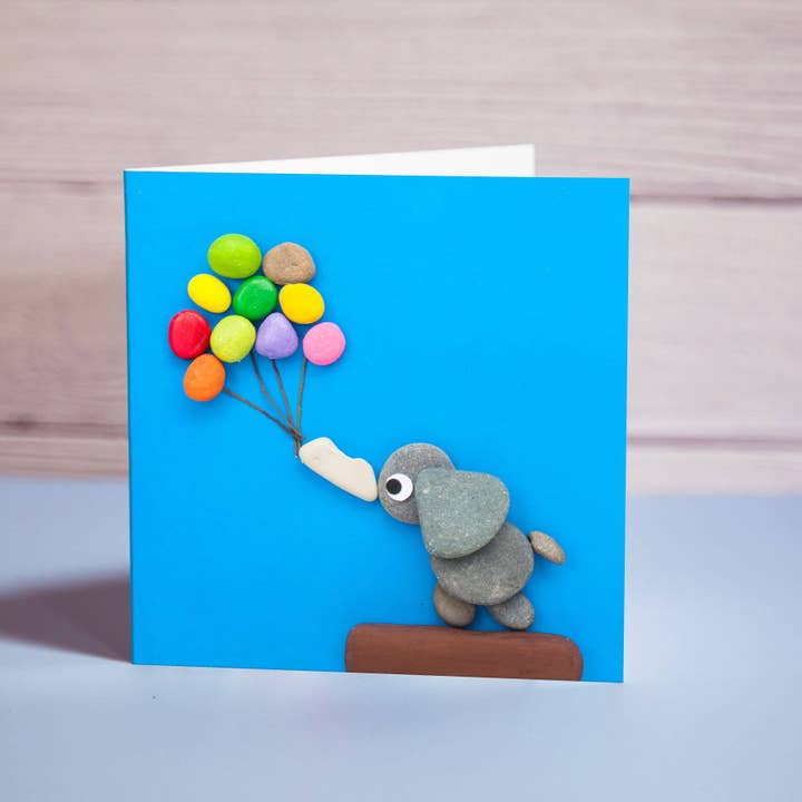 Tarjeta de recién nacido «Balloons» - 5074 para venta al por mayor de FairMail