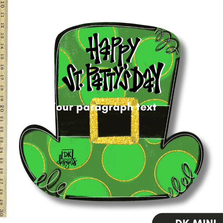 DK St. Patty's Hat Mini for wholesale by DK Designs Georgia