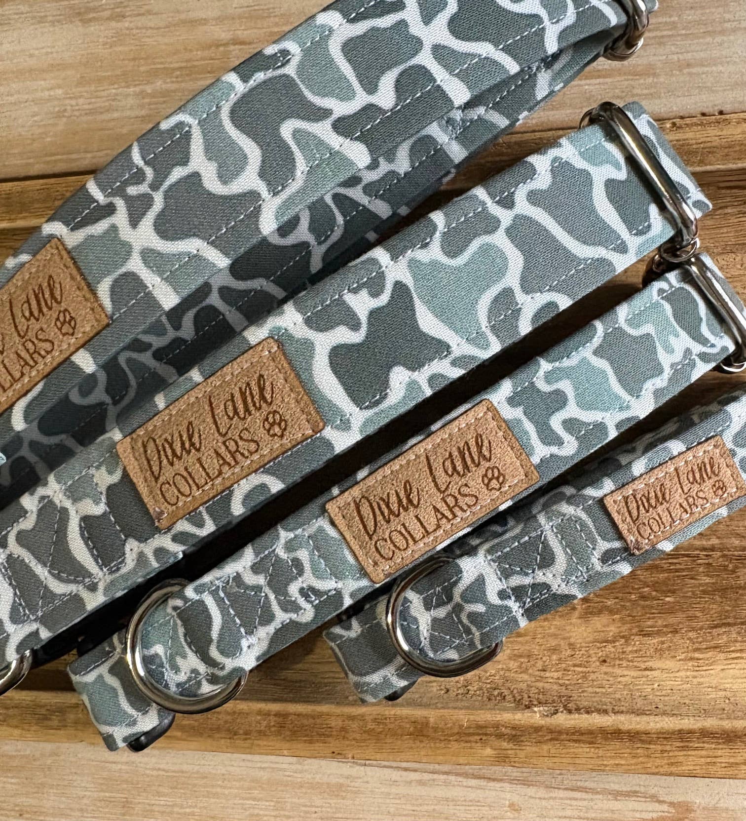 Dixie Lane Collars - Wholesale Pet Collar - Dog - Camo Marsh Dog Collar, Gray Duck Camo, Camouflage 2