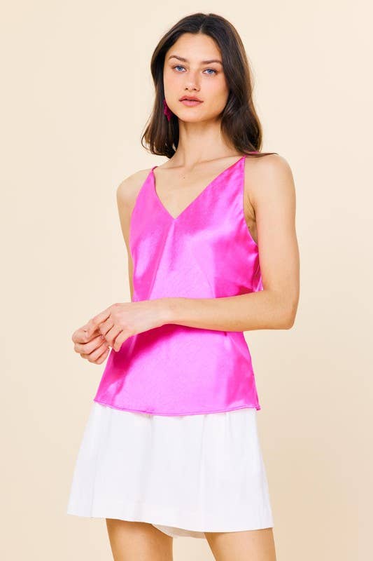 SKIES ARE BLUE - Wholesale Camisole - Women's - Satin Cami Top4