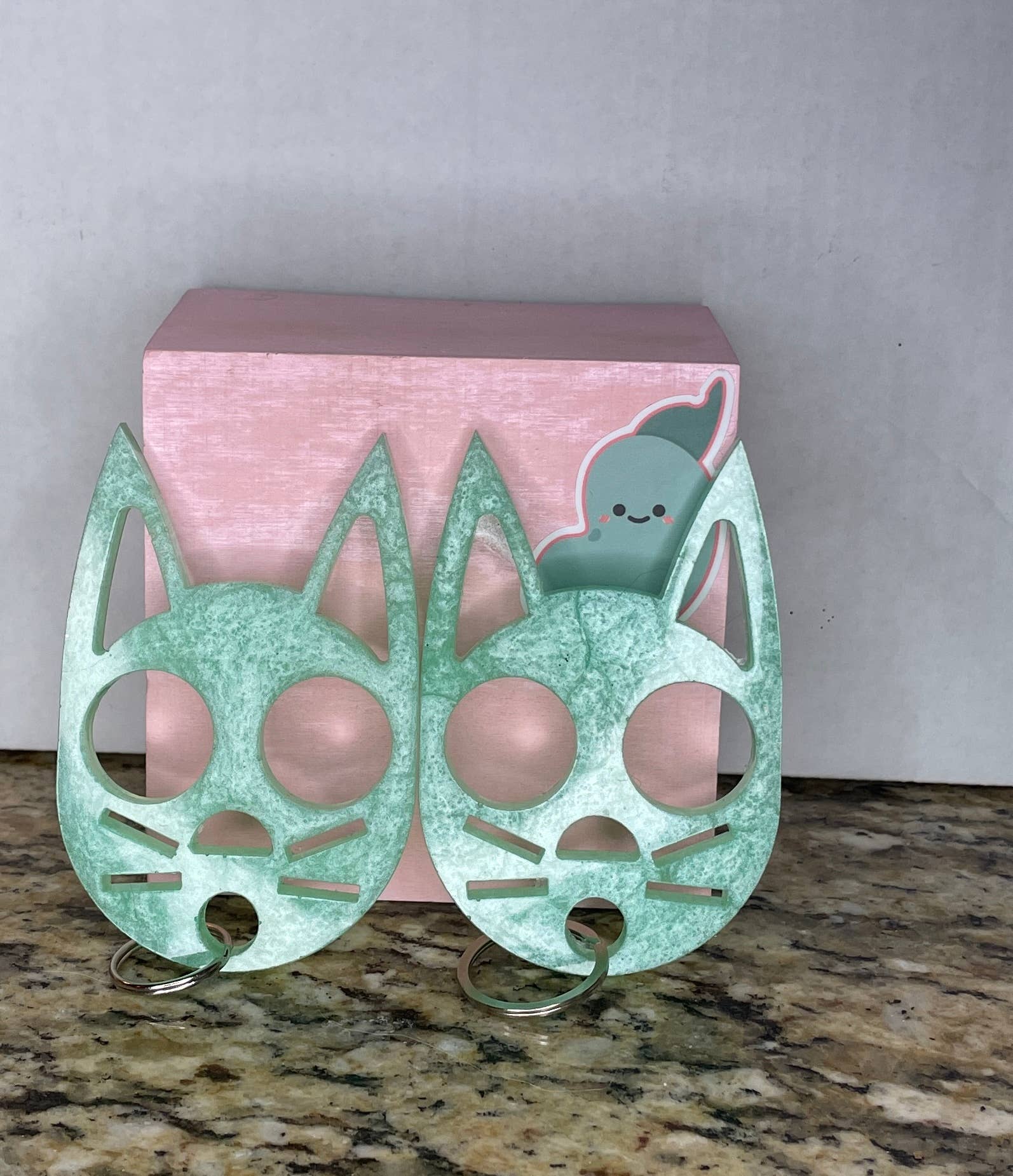 xogreenbean - Wholesale Keychain - Women's - Self Defense Kitty Keychains1