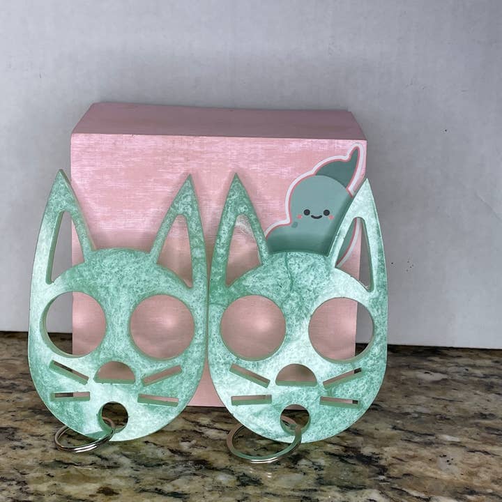 xogreenbean - Wholesale Keychain - Women's - Self Defense Kitty Keychains1