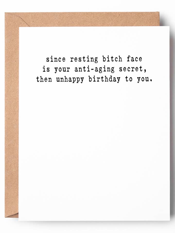 Anti-aging Roligt Letterpress födelsedagskort för wholesale av Peopleisms