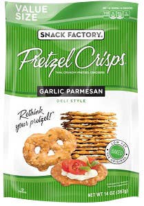 Hudson Meat Company - Wholesale Puffed Snack - PRETZEL CRISP GARLIC PARM     -     SNACK FACTORY0