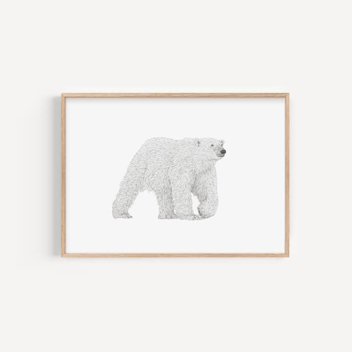 Imprimé ours polaire pour la vente par Lauren Fitton Illustration