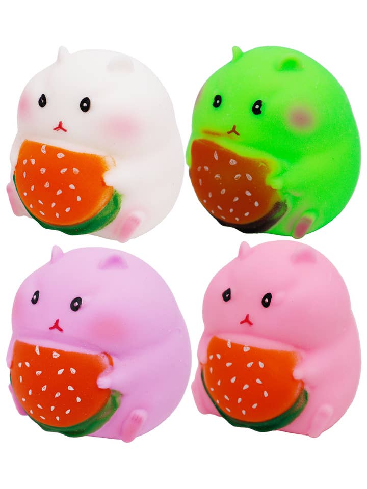 Knubbig hamster Fluffy Slime Fylld Soft Squishy för wholesale av Cap Zone