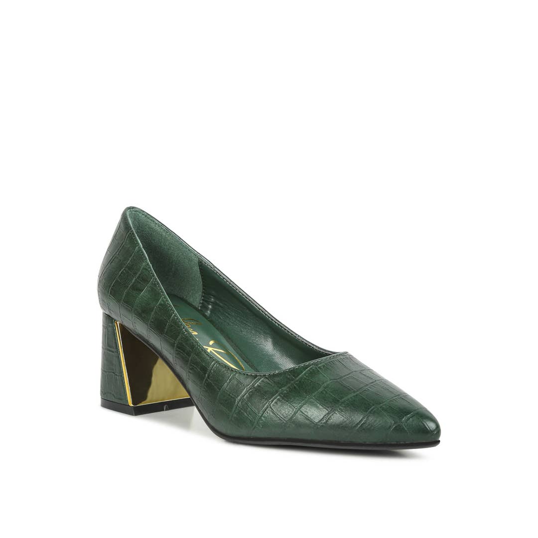 Wholesale Bamboo CONDITION-68X Women Crocodile Pointed Toe Heeled