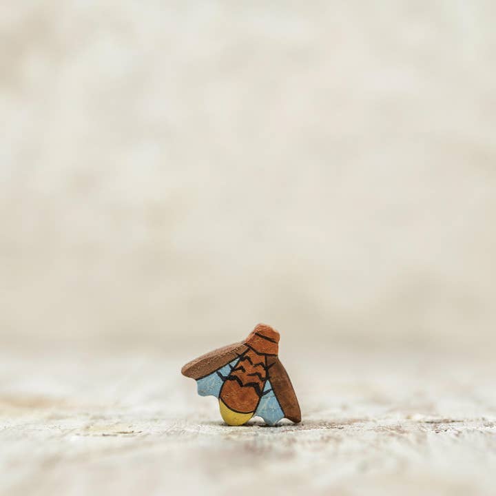 Wooden Caterpillar Toys - Wholesale Wood toy – Child - Wooden Lightning Bug Toy – Handcrafted Firefly Figurine1