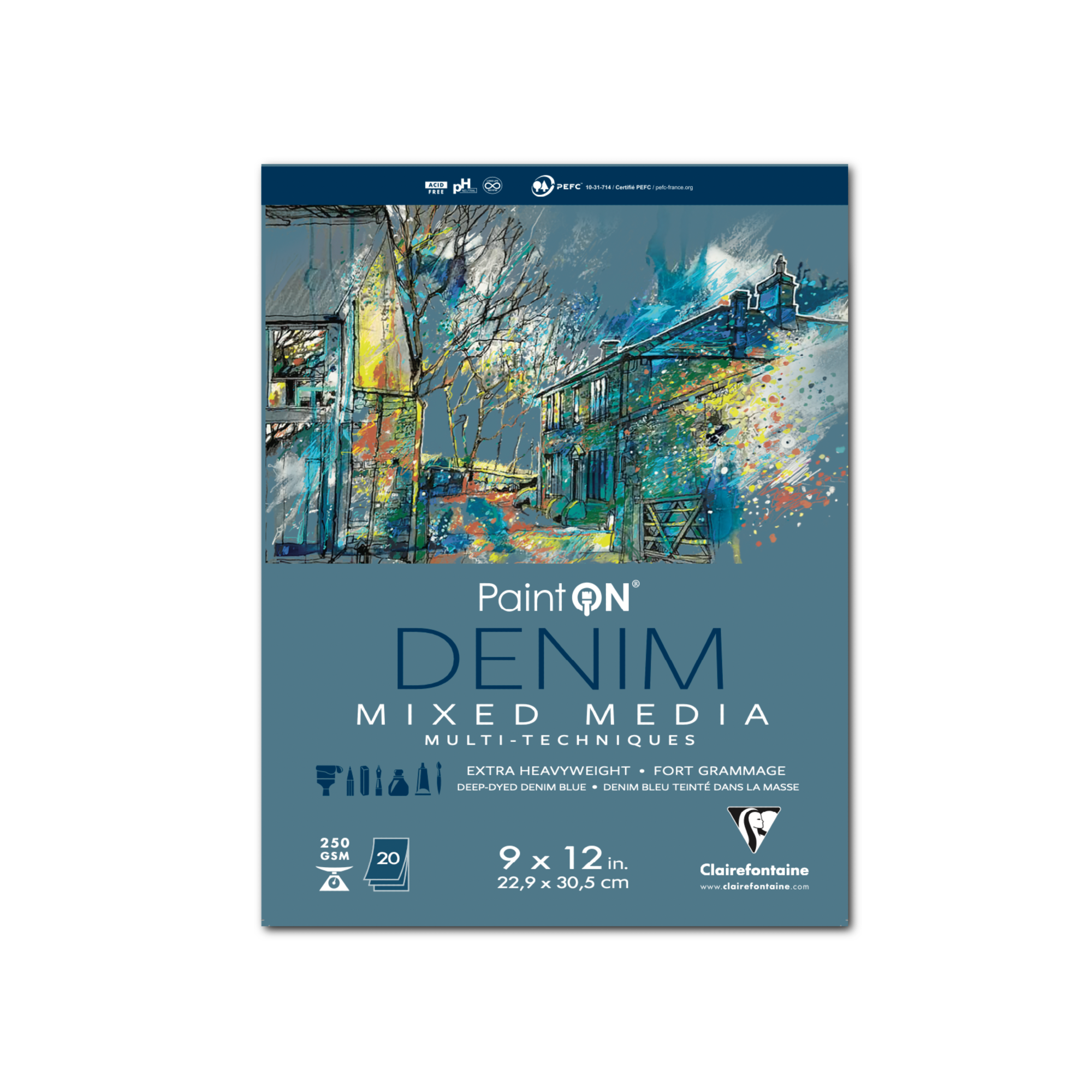 Exaclair - Wholesale Sketchbook/Sketchpad - PaintON Mixed Media Pads - 250g - Six Colors - Three Sizes13