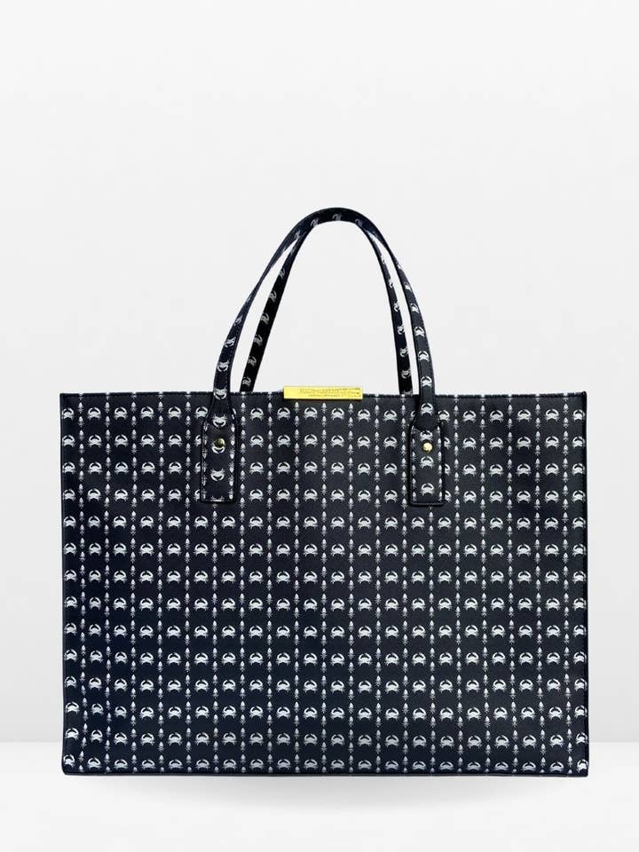 Everyday Essentials XL Tote Bag- Black Crab for wholesale by Haus of Assembly