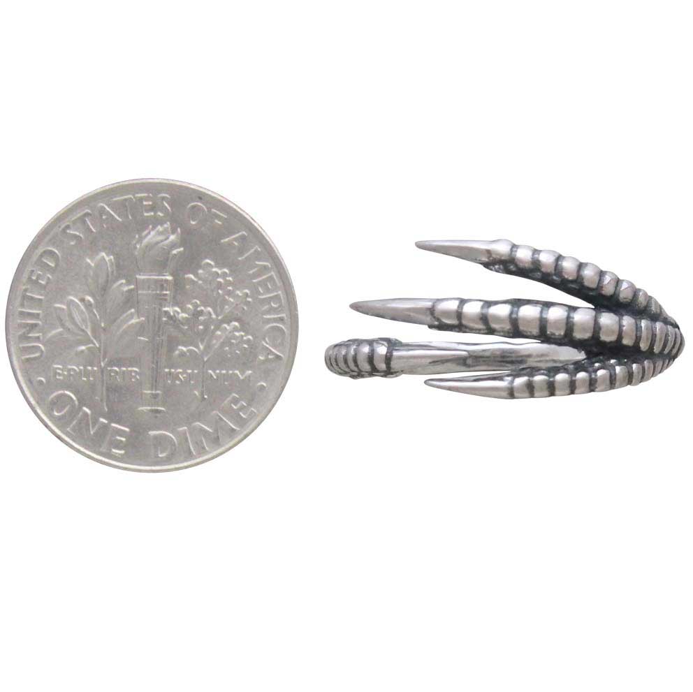 Nina Designs - Vente Bague de cocktail/de cérémonie - Bague réglable griffe d’oiseau en argent sterling ou bronze5