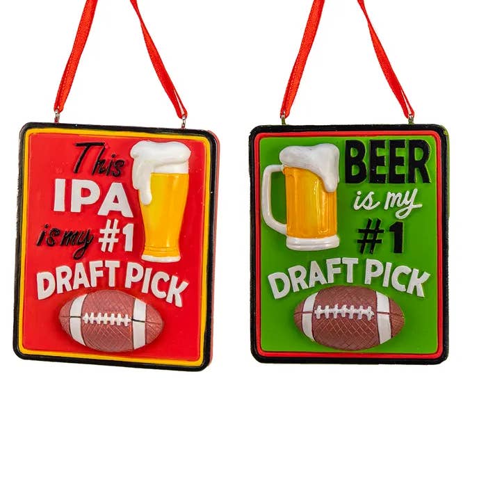Kurt S. Adler, Inc. - Wholesale Ornament - 3.5" Beer/IPA #1 Draft Pick Ornaments 2 Assorted0