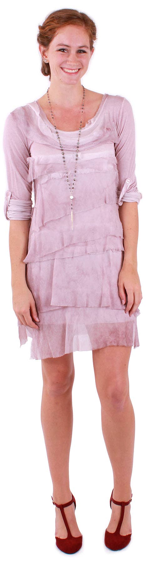 Gigi Moda - Wholesale Dress - Women's - Long Sleeve Ruffled Dress14