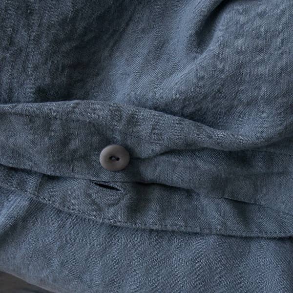 LinenMe - Venta al por mayor Fundas nórdicas - Edredón de lino azul lavado a la piedra3