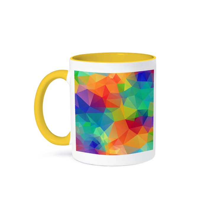 3dRose - Wholesale Coffee Mug - 3dRose, Multi-Colored Polygon Pattern, Mug