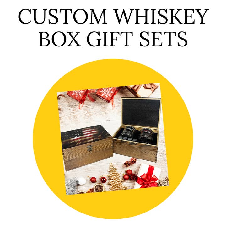 Ensemble de verres à whisky personnalisés pour la vente par Color Custom Prints