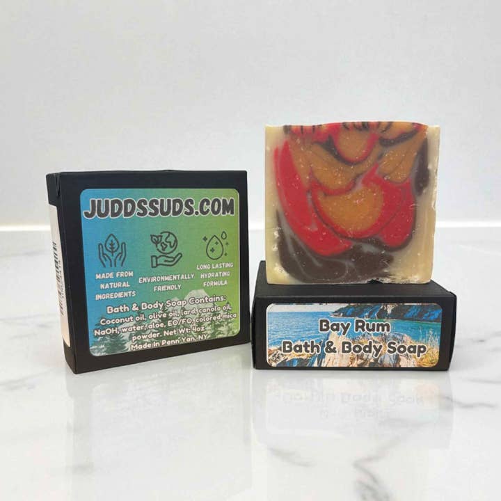 Bay Rum Bath & Body Soap | Handmade Artisanal Bar | Classic for wholesale by Judds Suds