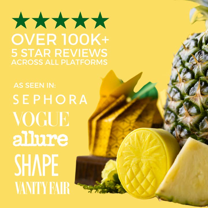 Viori Beauty - Wholesale Shampoo Puck/Solid Shampoo - LIMITED Pineapple Shampoo Bar6