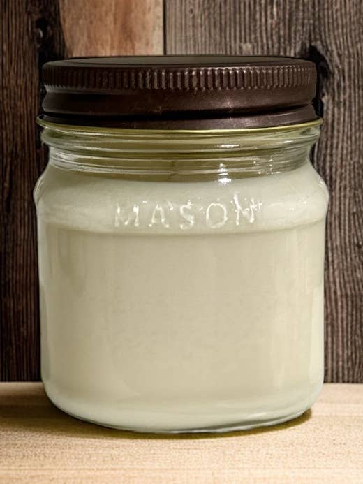 Bocal Mason White Label pour la vente par JD Candle Co.