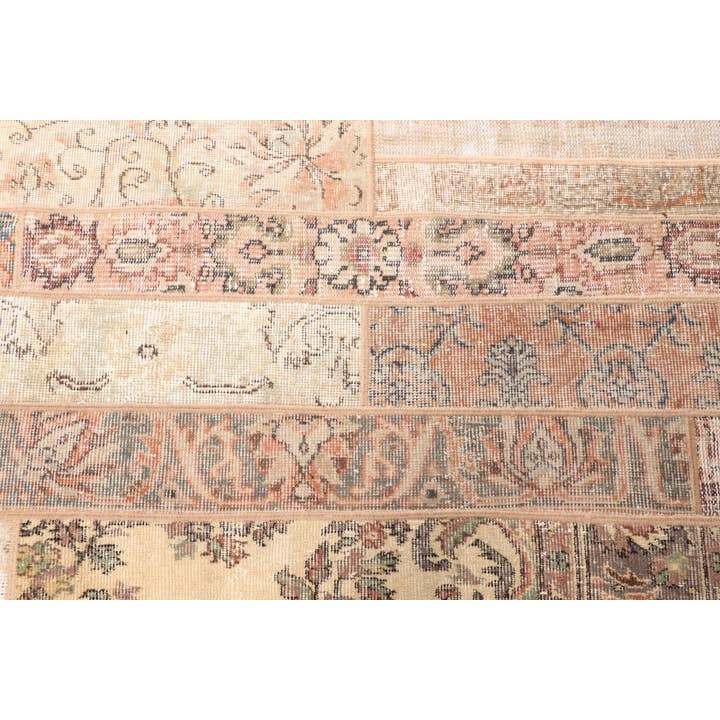 The Loom Wholesale - Wholesale Rug Pad - Turkish Vintage Rug, Small 2.8x8.9 ft (84x272 cm) Rug, Brown Floral Rug4