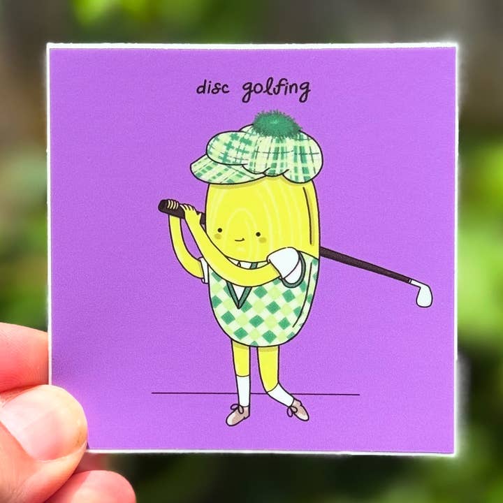 Disc Golfing | Sticker for wholesale by Menottees