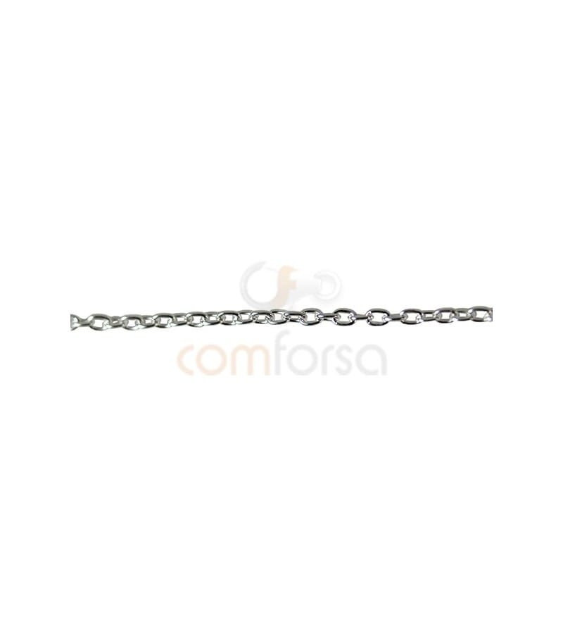 COM FORSA SL - Wholesale Link & Chain Necklace - Sterling Silver 925Ml 1.5 X 1Mm Cable Chain0