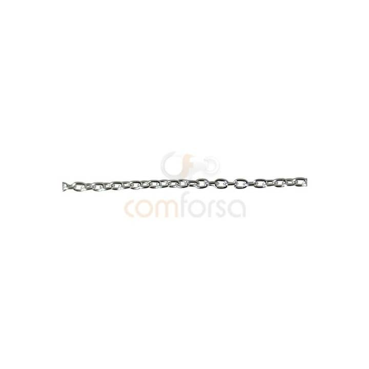 COM FORSA SL - Wholesale Link & Chain Necklace - Sterling Silver 925Ml 1.5 X 1Mm Cable Chain