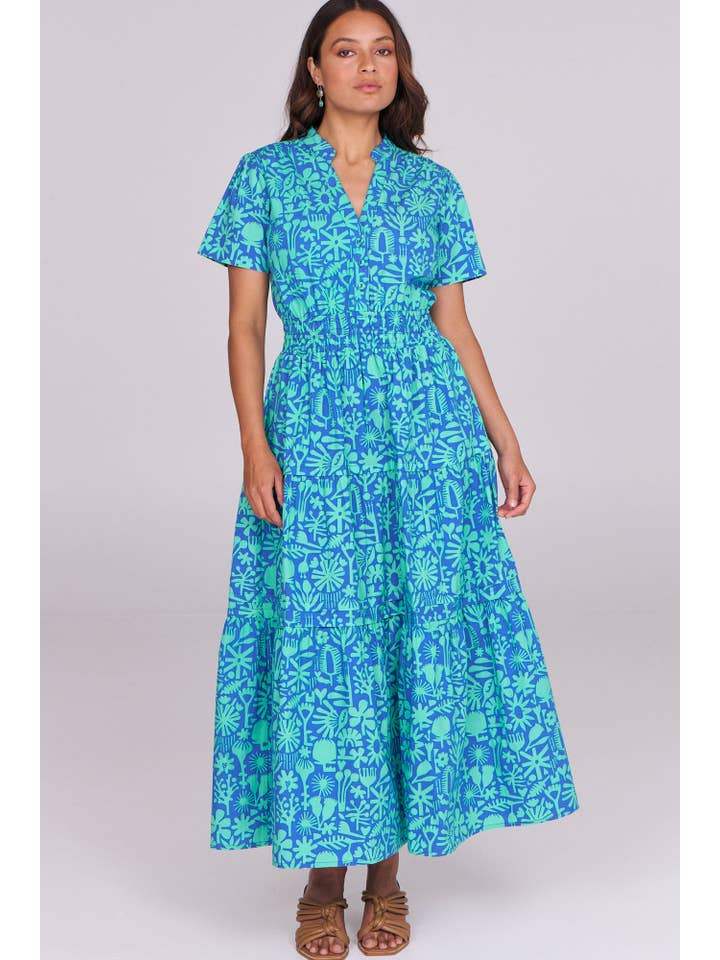 ella & sunday - Wholesale Dress - Women's - Otis Maxi Bush Bloom Ocean