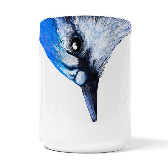 Blue Jay Snout Mugg för wholesale av American Brand Studio