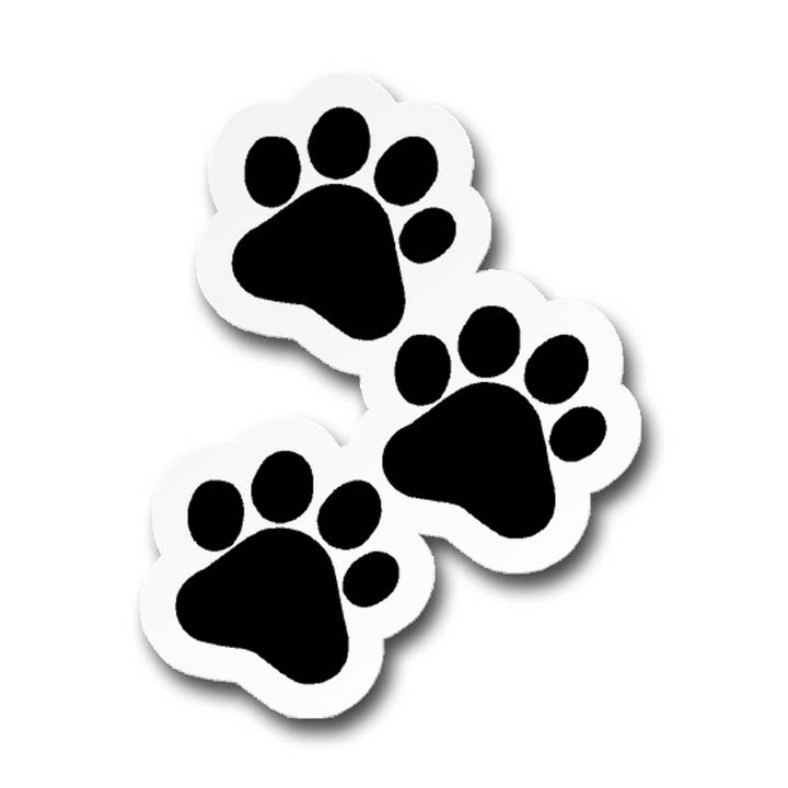 CJ's Sticker Shop - Wholesale Sticker - Paw Prints Cute Sticker Vinyl Decal0