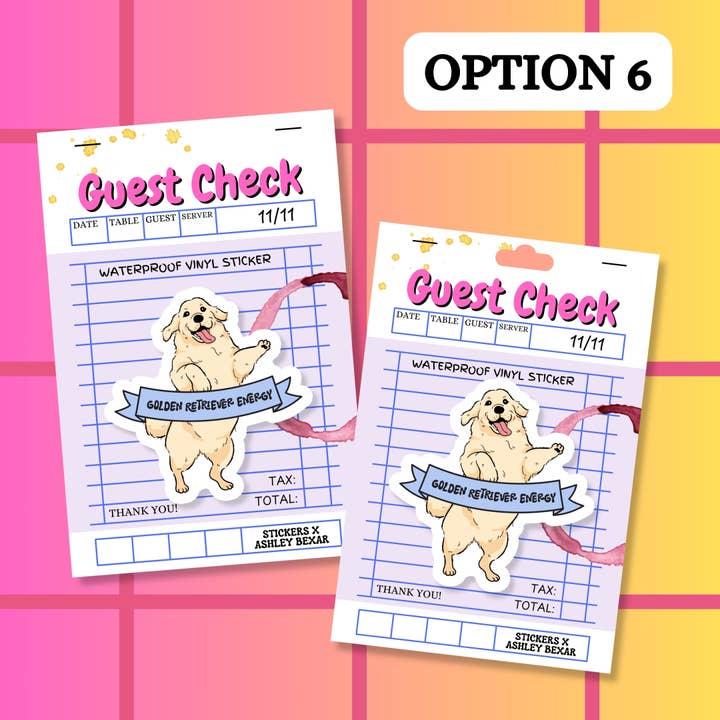 Stickers+ X Ashley Bexar - Wholesale Sticker - Golden Retriever Dog Dogs Dog Mom Waterproof Vinyl Sticker6