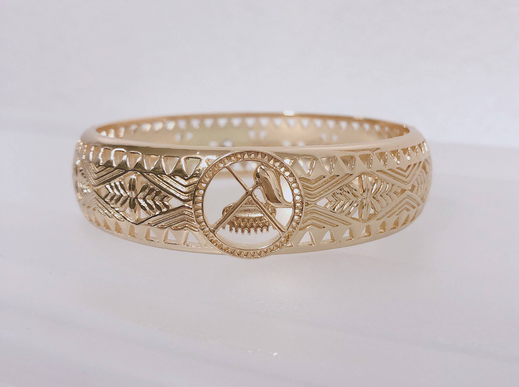 Anela's Jewelry - Vente Bracelet jonc - Bracelets Samoa Seal Bracelet en or Hamilton hawaïen 18 mm0