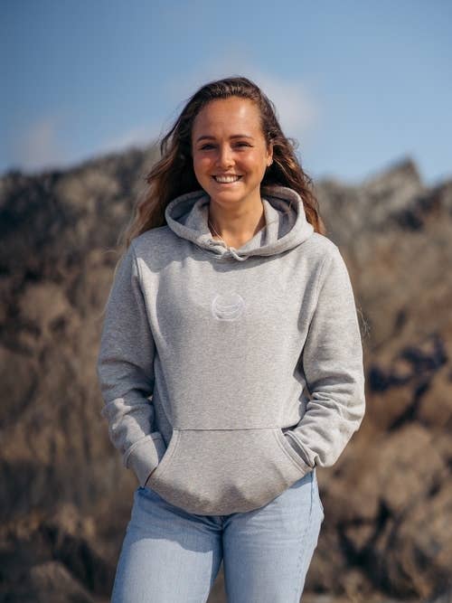 Women's Classic Grey Hoodie for wholesale by Cove Clothing