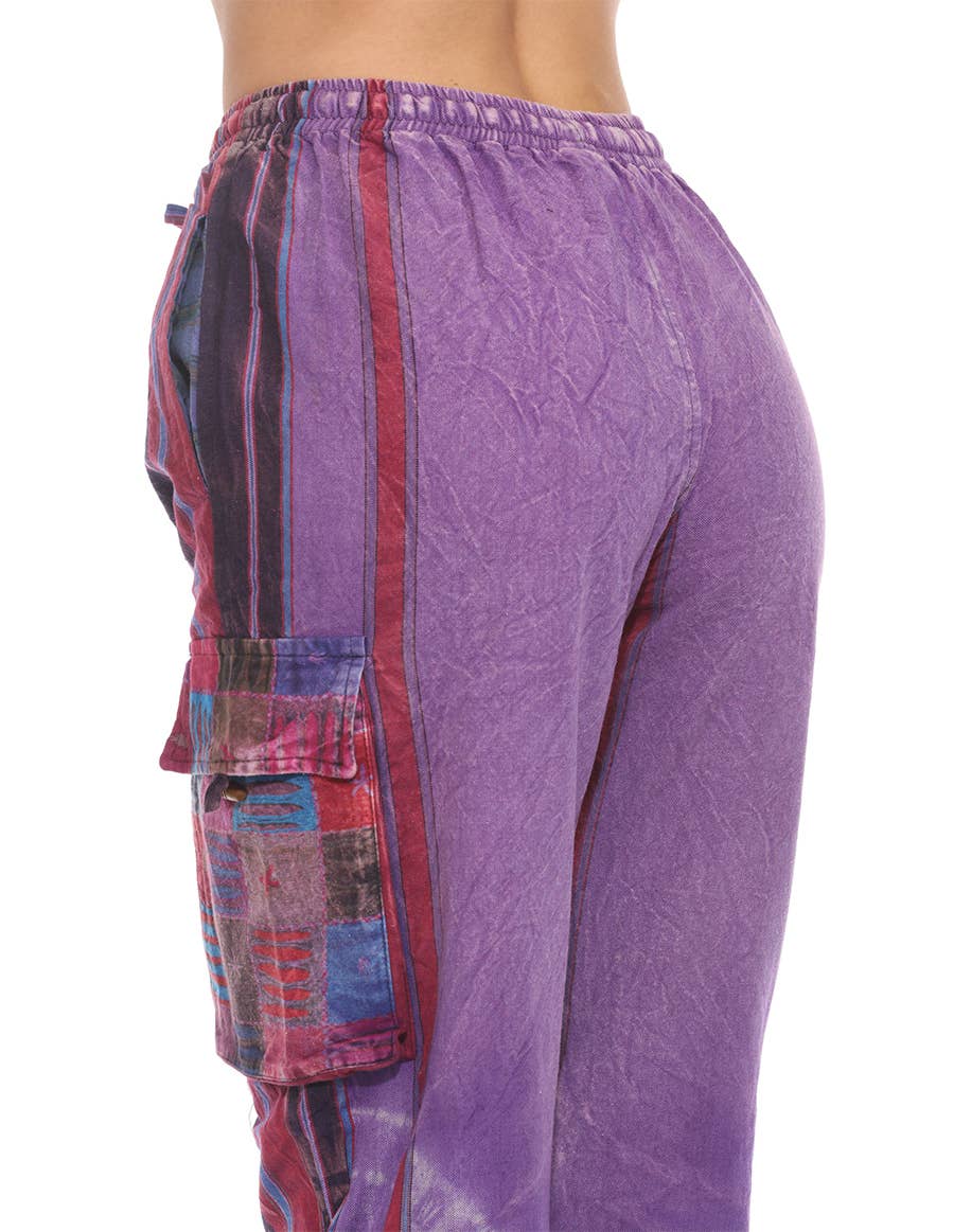 The Collection Royal / Royal Handicrafts - Vendita all'ingrosso Pantalone - Donna - Pantaloni Hippie Boho Hippie in cotone Stonewash5