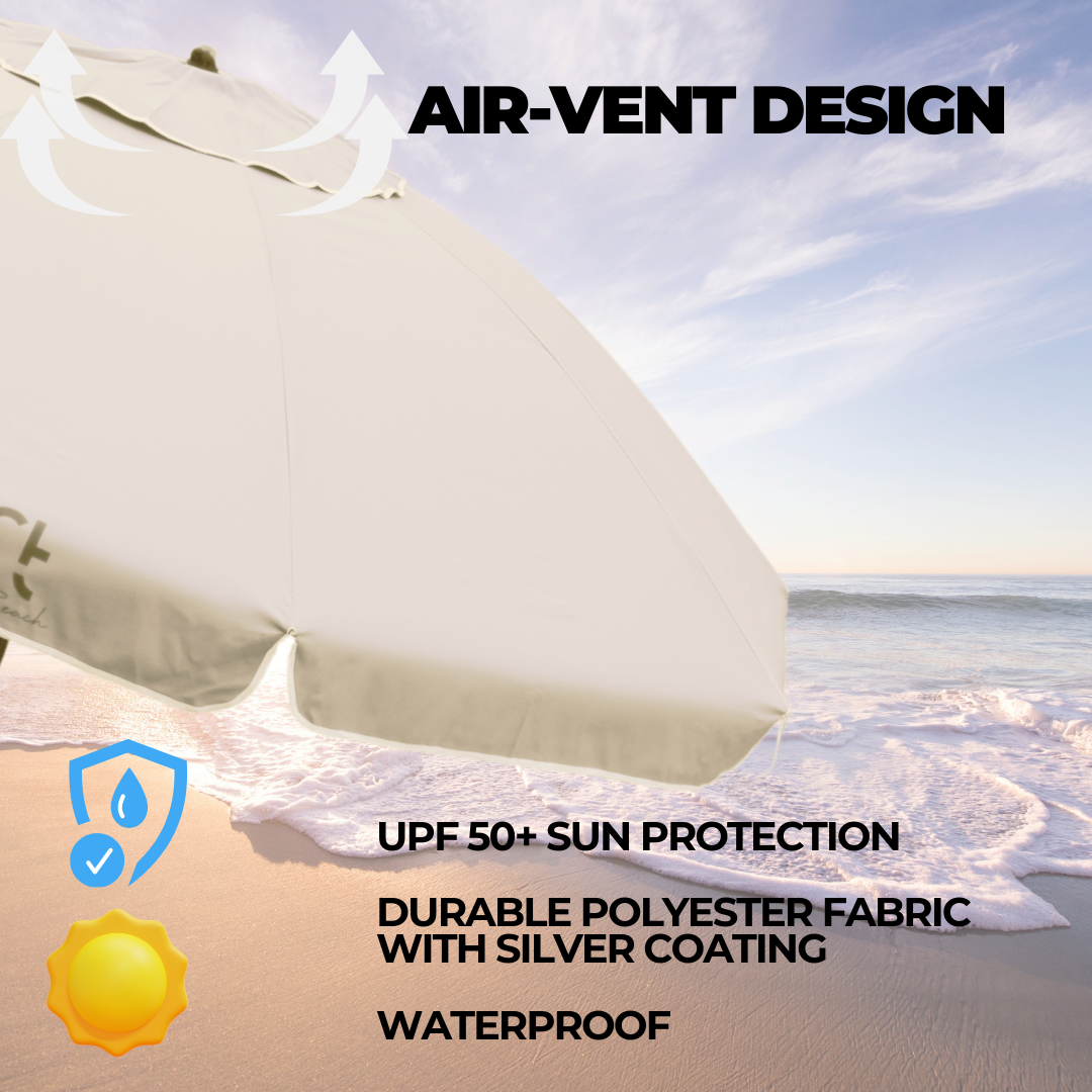 ROFFT USA LLC - Vendita all'ingrosso Ombrellone da spiaggia - Ombrellone da Spiaggia ROFFT 2 m in acciaio e alluminio resistente4