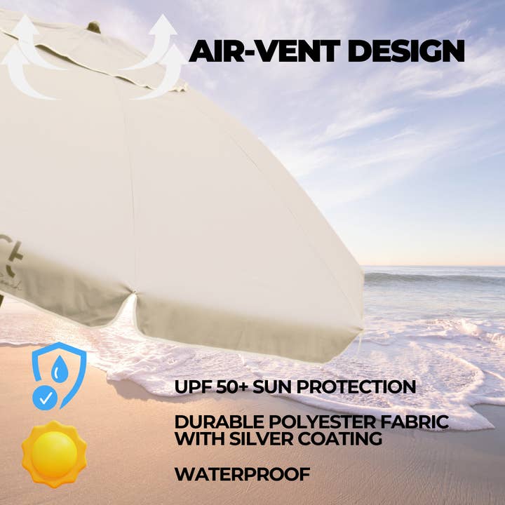 ROFFT USA LLC - Wholesale Beach Umbrellas - ROFFT 6.5 Ft Beach Umbrella heavy duty Steel and Aluminum Po36