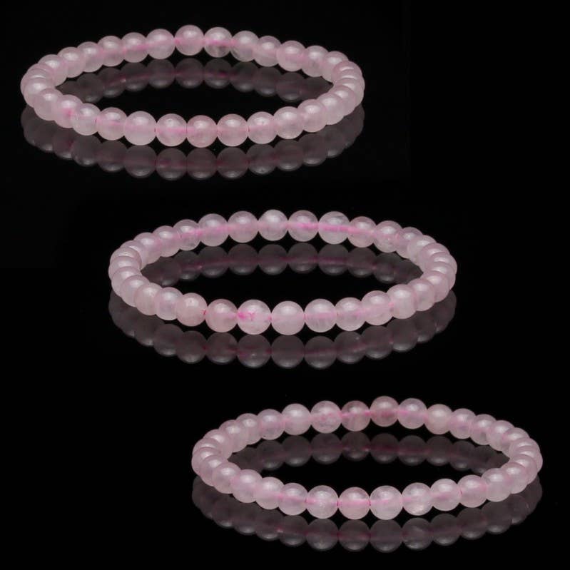 UniArt - Wholesale Cuff Bracelet - Natural rose quartz bracelet2