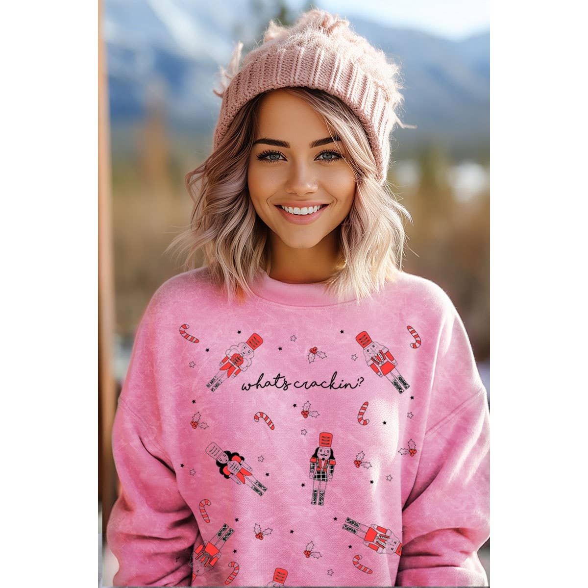 HRTandLUV – Engroshandel Sweatshirt - Dame – HVAD SÅ MINERAL GRAFISK SWEATSHIRT4