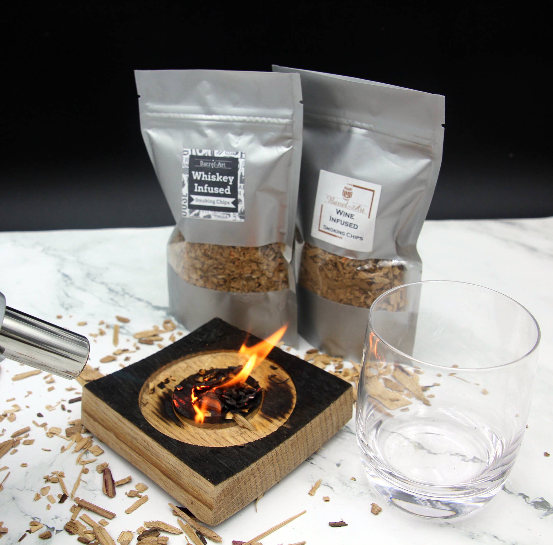 Barrel-Art - Vendita all'ingrosso Strumenti da bar - Kit autentico per cocktail affumicati con botte di whiskey8