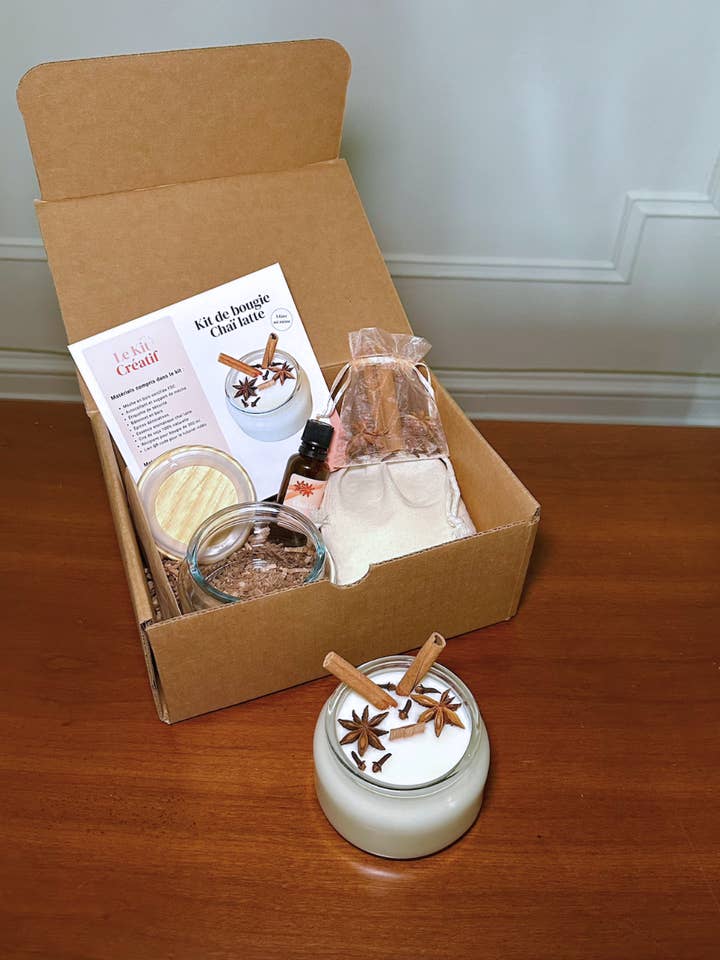 DIY Chai Latte Candle Kit for wholesale by Le Kit Créatif