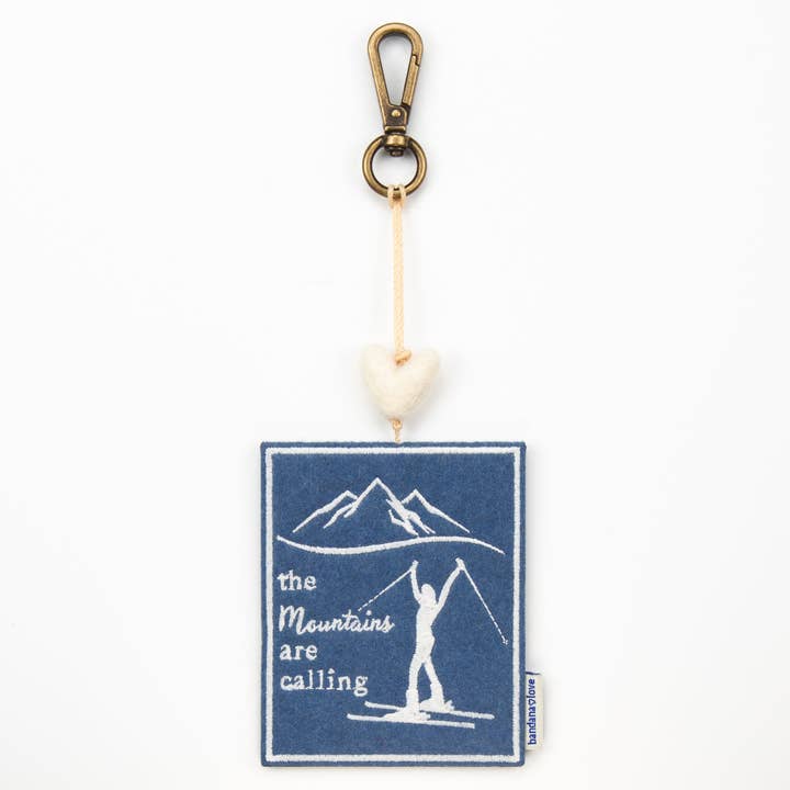 The Mountains are Calling Skiing Mini Heart String for wholesale by bandana love