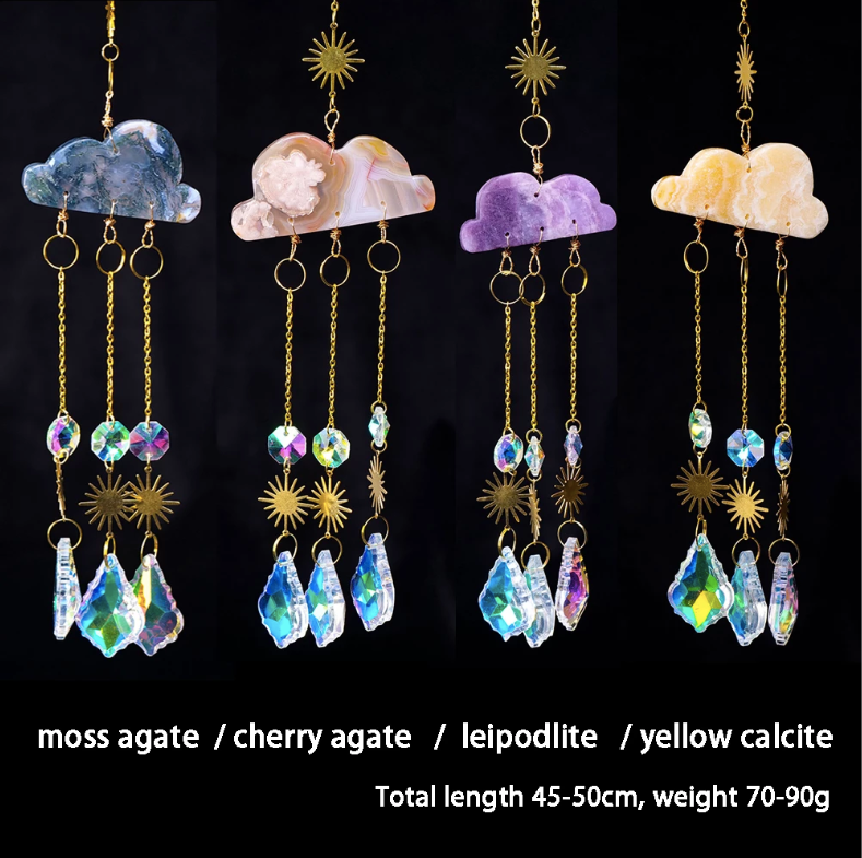 Crystolver (We Cover All Import Fees) - Wholesale Suncatcher - Cloud Carving Rainbow Charm Suncatcher4