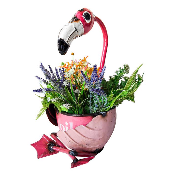 Flamingo Tabletop Planter for wholesale by Think Outside