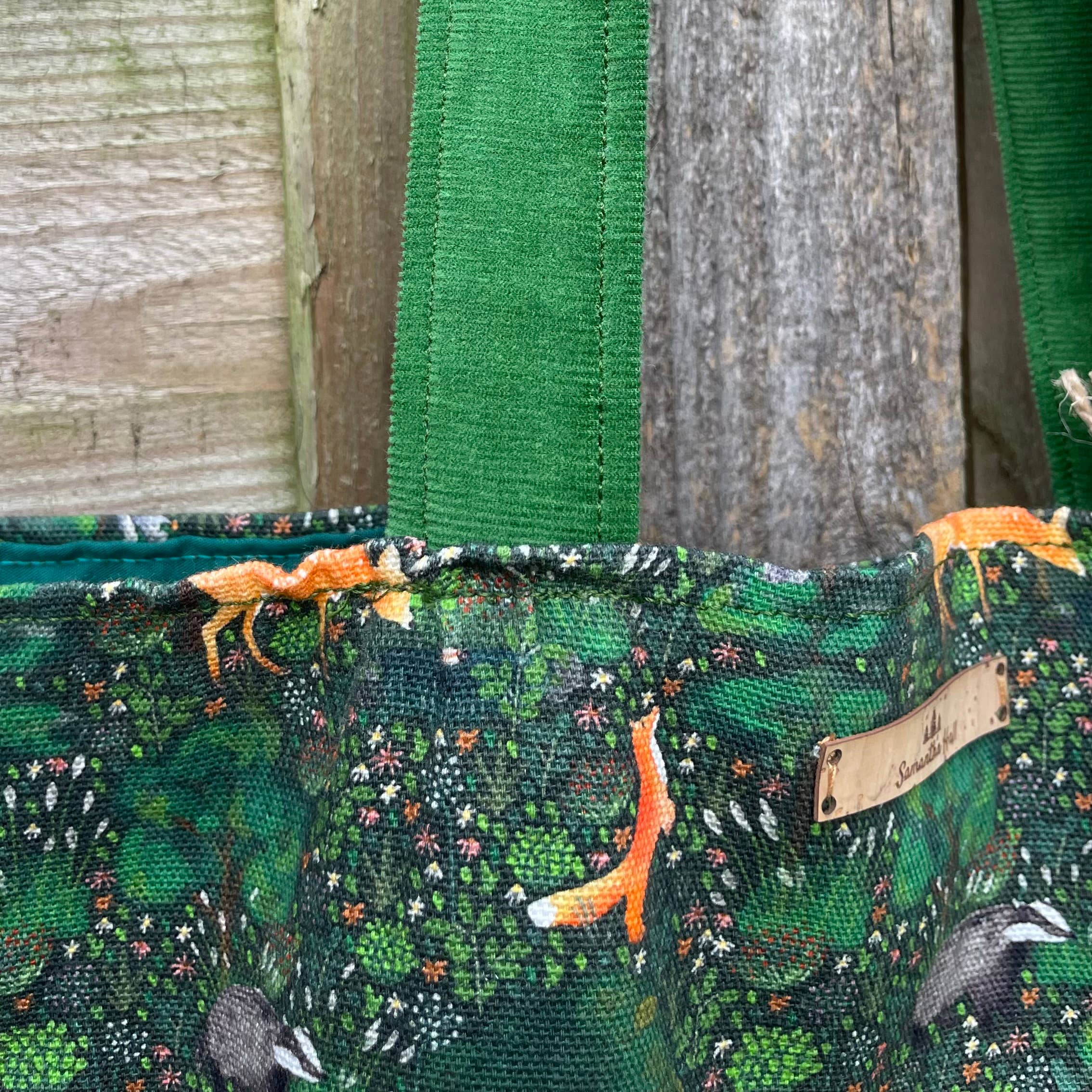 Samantha Hall Designs - Wholesale Tote Bag - Women's - Summer Forest Animal Tote Bag8