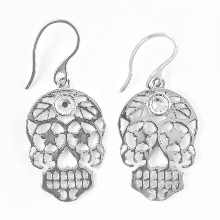 Pendientes colgantes Skullistic Calavera Skullistic para venta al por mayor de Zapps Clothing
