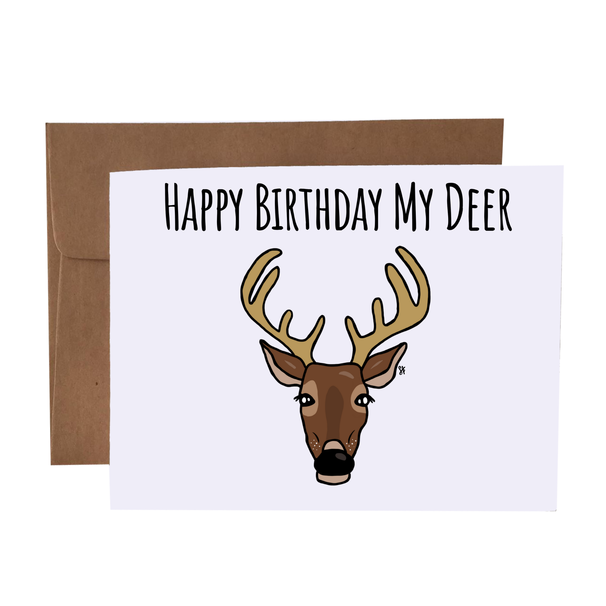SKP ink - Wholesale Birthday Card - Happy Birthday My Deer | Deer Pun Birthday Greeting Card0