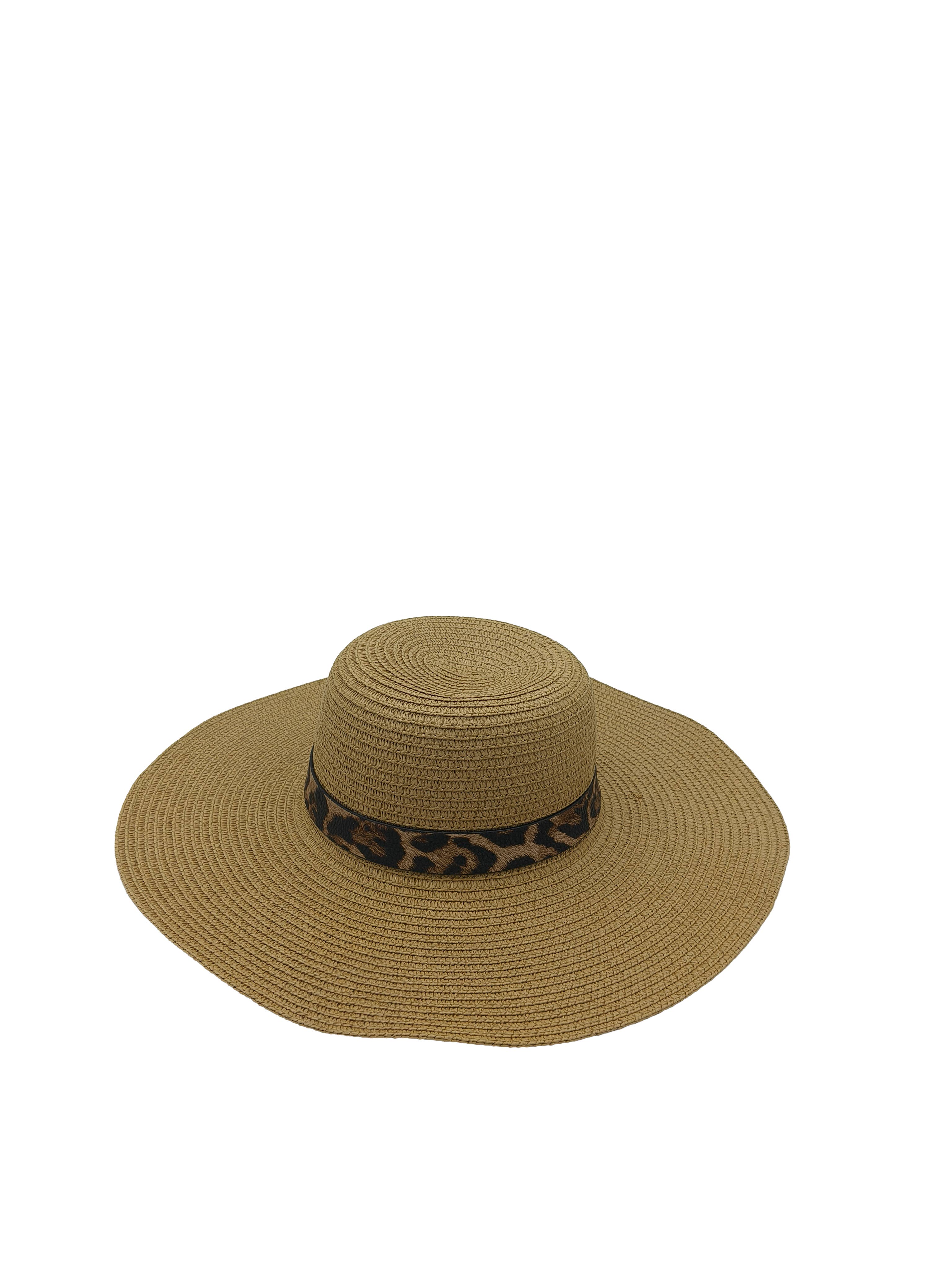Samba de roda - Wholesale Straw Hat - Women's - Pack of 4 leopard capelines