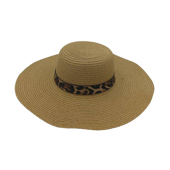 Samba de roda - Wholesale Straw Hat - Women's - Pack of 4 leopard capelines0