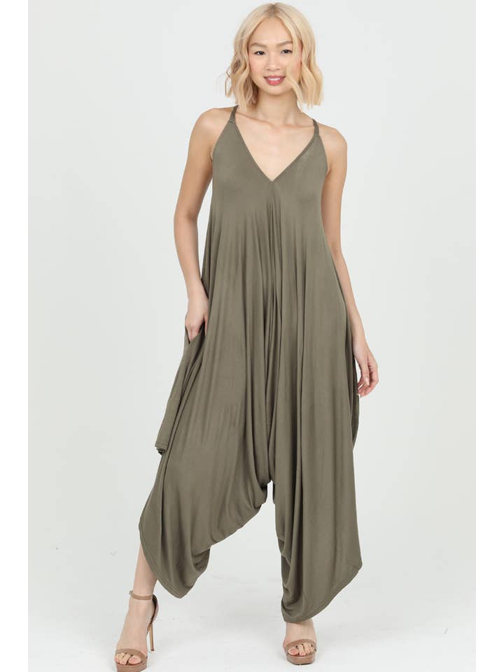 ANGIE - Wholesale Jumpsuit - Women's - X5099-ASIS KNIT HAREM JUMPSUIT27